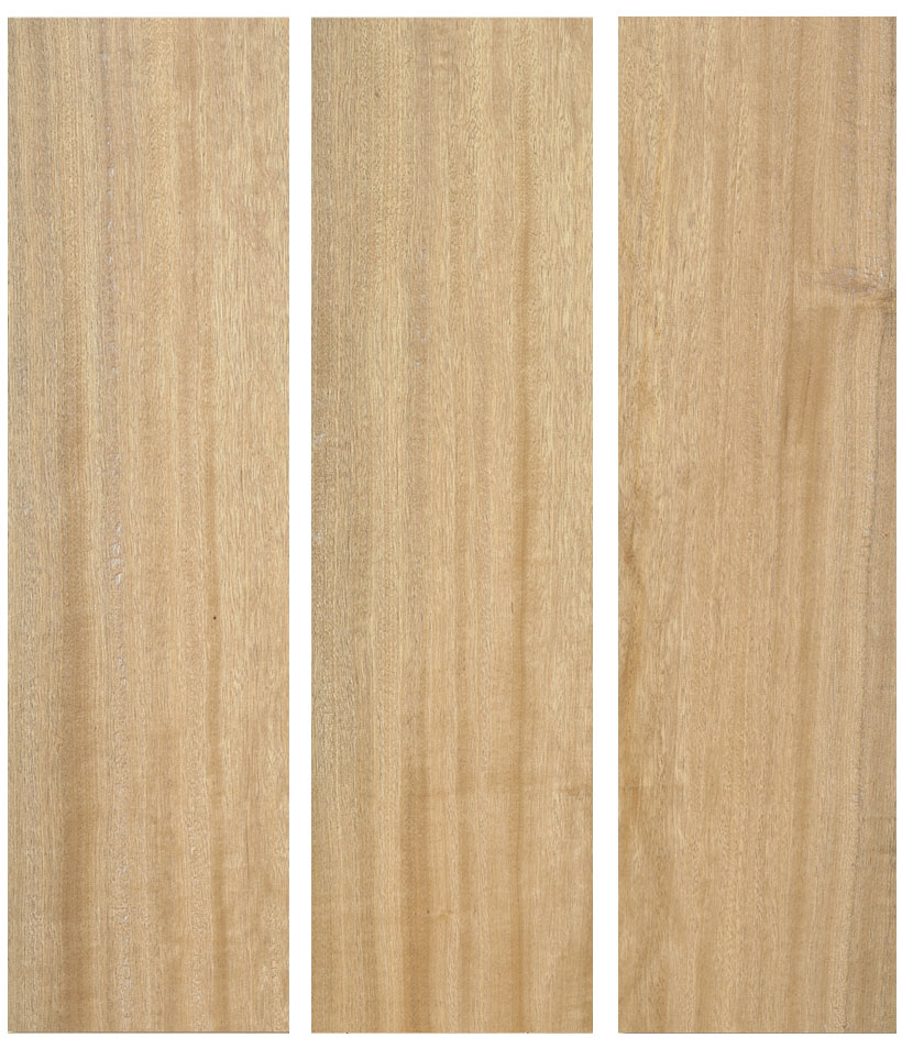 listones de madera afrormosia