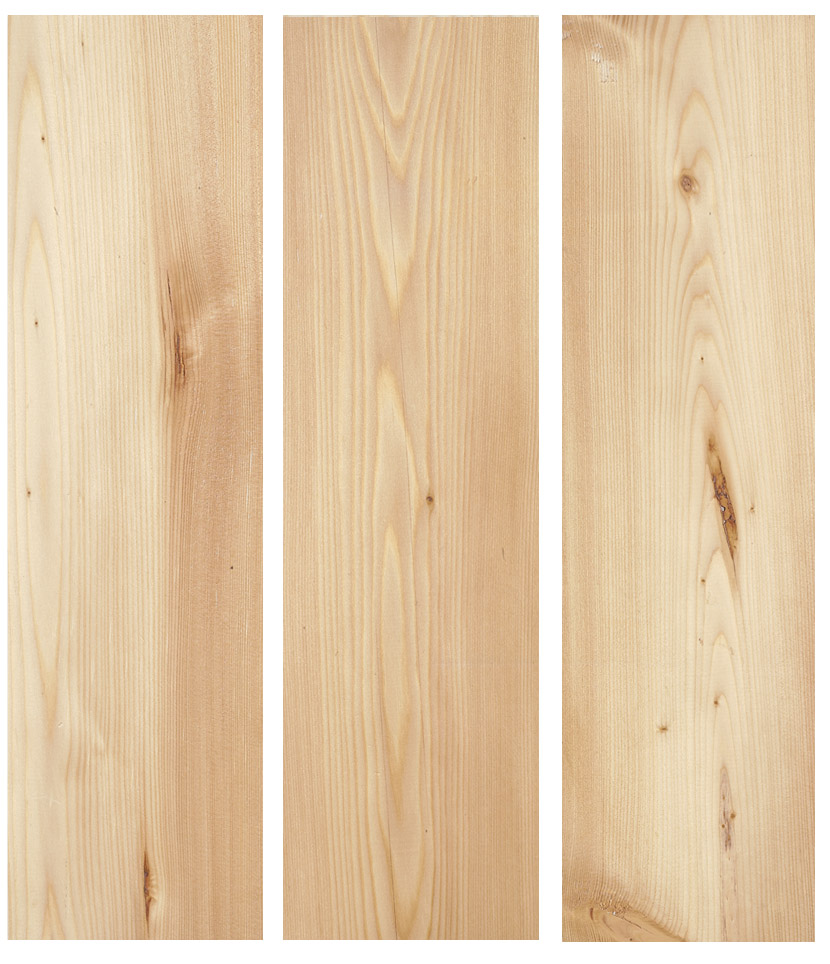 listones de madera alerce