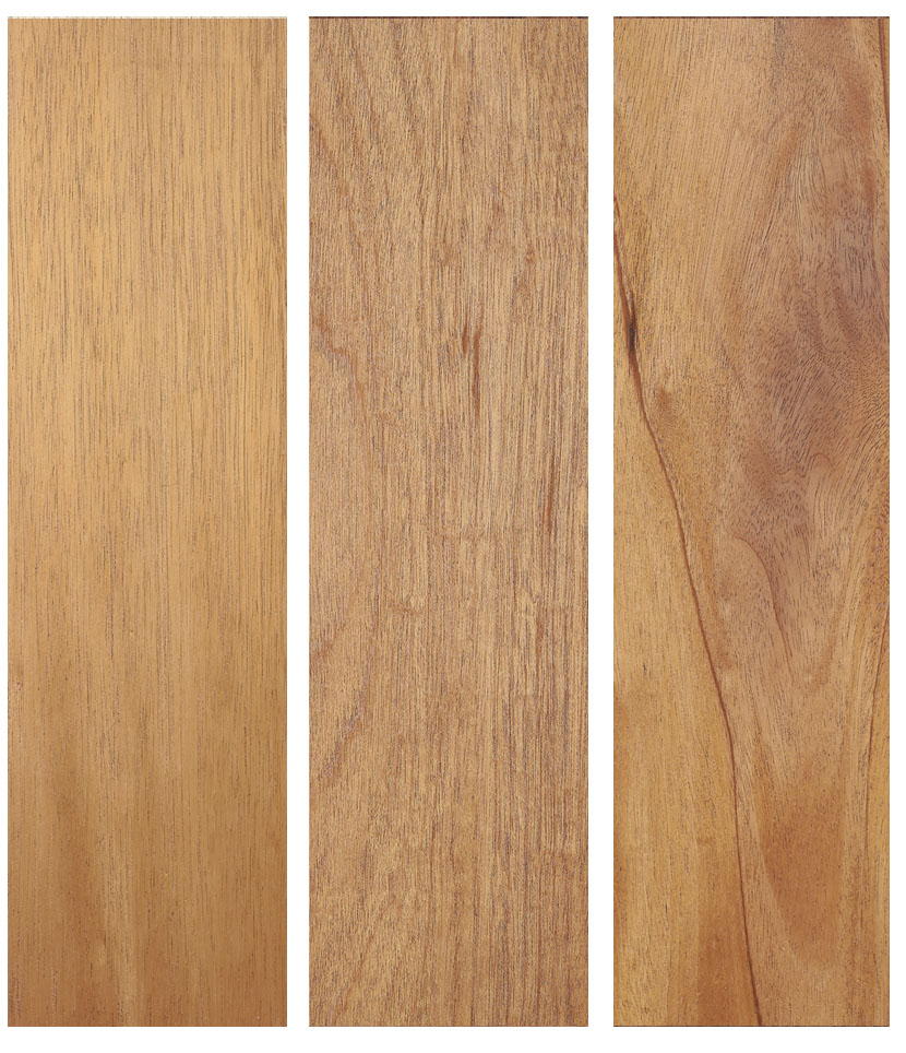 listones de madera de caoba