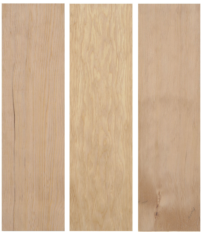 listones de madera hemlock