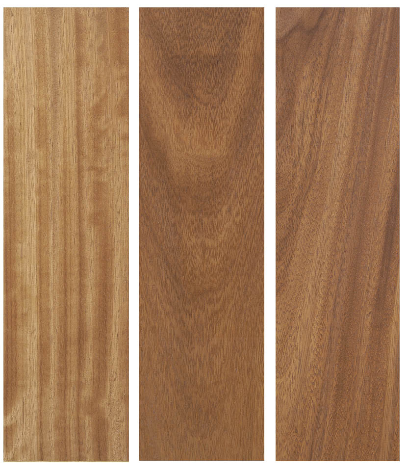 listones de madera iroko