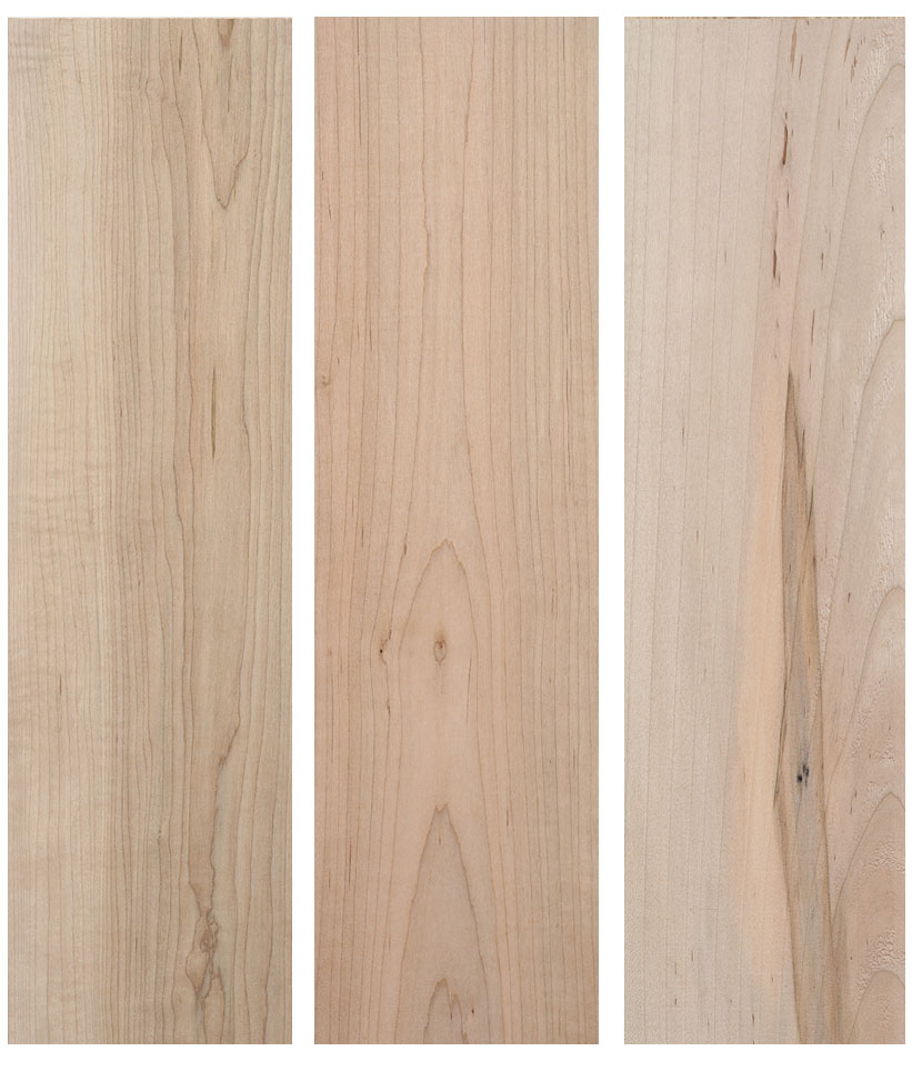 listones de madera maple blando