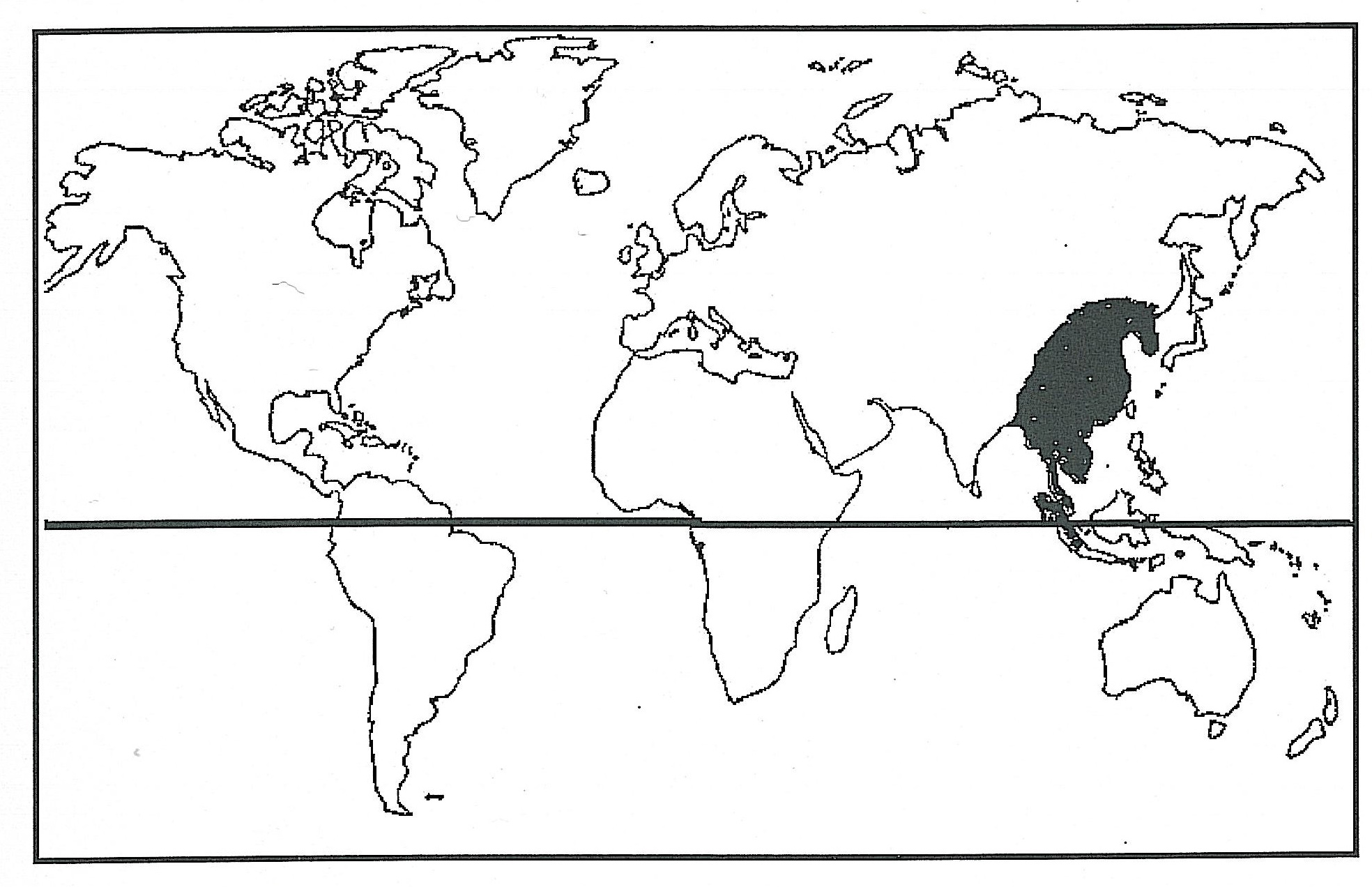 mapa procedencia merbau