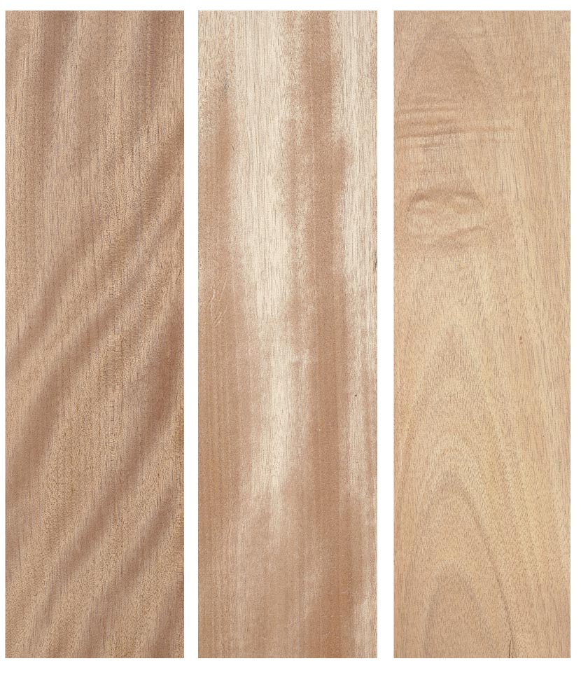 listones de madera okume